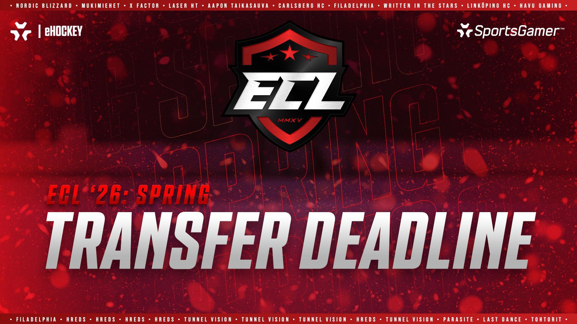 More information about "REMINDER - ECL '26: Spring Transfer Deadline"